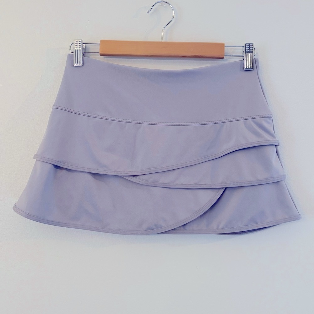 Lucky in Love Lilac Layered Mini Skirt